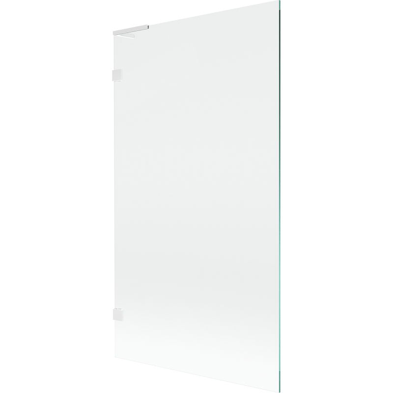 Mexen Lunar L 1-panel Bath Screen 100 x 150 cm, Transparent, White - 897L-100-000-20-00