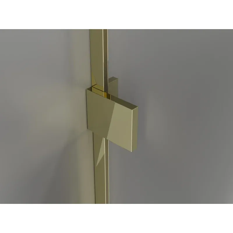 Mexen Lunar L bath screen 1-wing 50 x 150 cm, transparent, gold - 897L-050-000-50-00