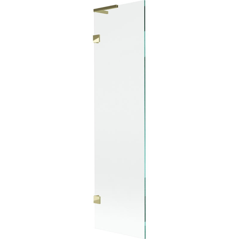 Mexen Lunar L bathtub screen 1-winged 50 x 150 cm, transparent, gold - 897L-050-000-50-00