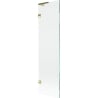 Mexen Lunar L bath screen 1-wing 50 x 150 cm, transparent, gold - 897L-050-000-50-00