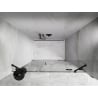 Mexen Lunar shower door right hinged 120 cm, transparent, black - 834S-120-050-70-00-P