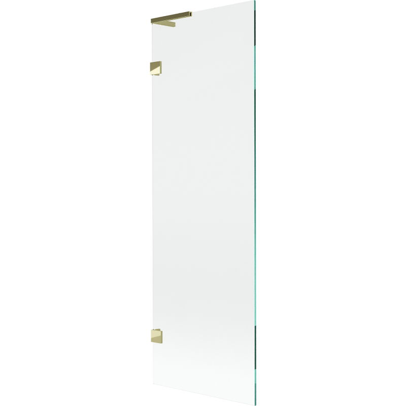 Mexen Lunar L 1-wing Bath Screen 60 x 150 cm, Transparent, Gold - 897L-060-000-50-00