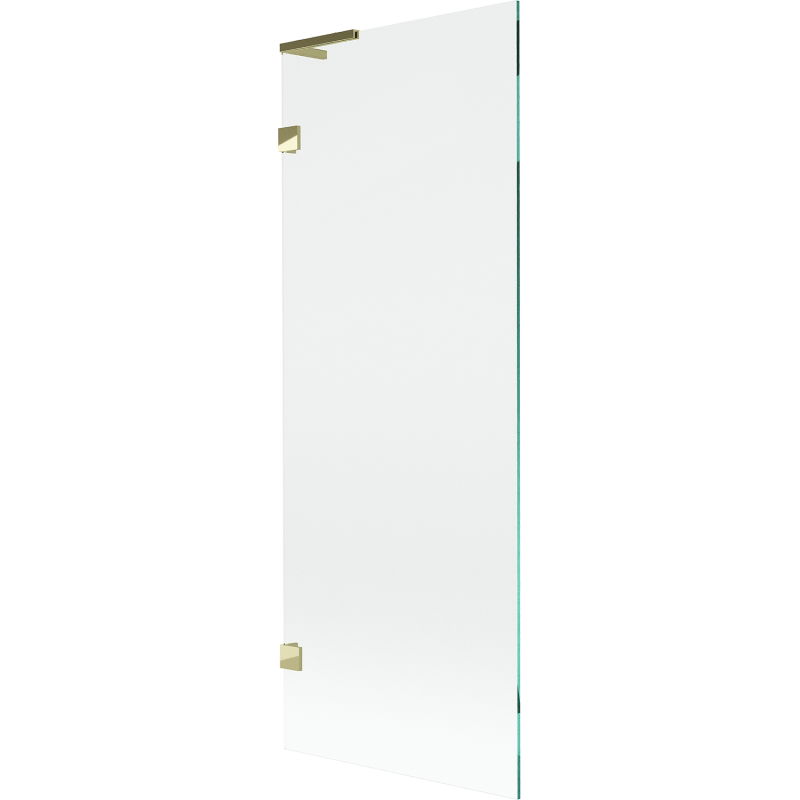 Mexen Lunar L Bathtub Screen 1-Leaf 70 x 150 cm, Transparent, Gold - 897L-070-000-50-00