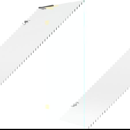 Mexen Lunar L Bathtub Screen 1-Leaf 70 x 150 cm, Transparent, Gold - 897L-070-000-50-00