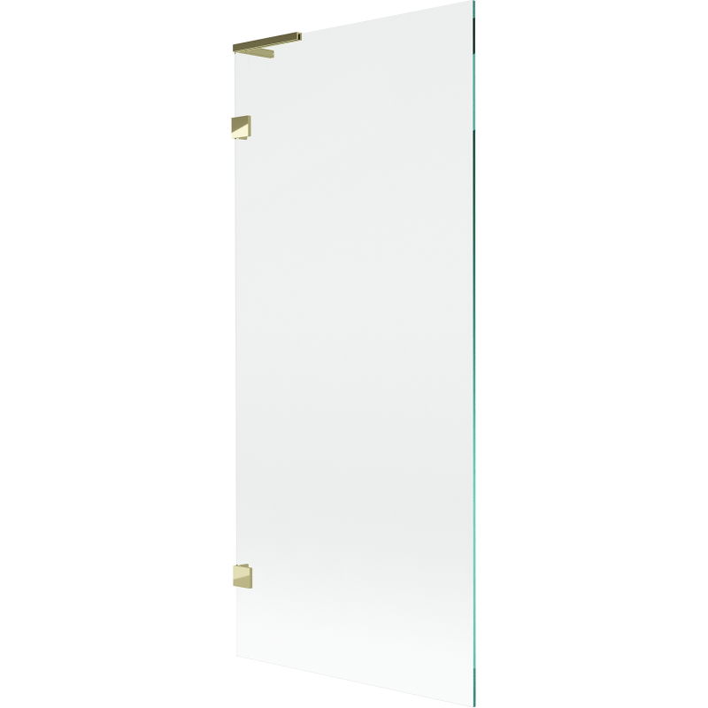Mexen Lunar L 1-panel Bathtub Screen 80 x 150 cm, Transparent, Gold - 897L-080-000-50-00