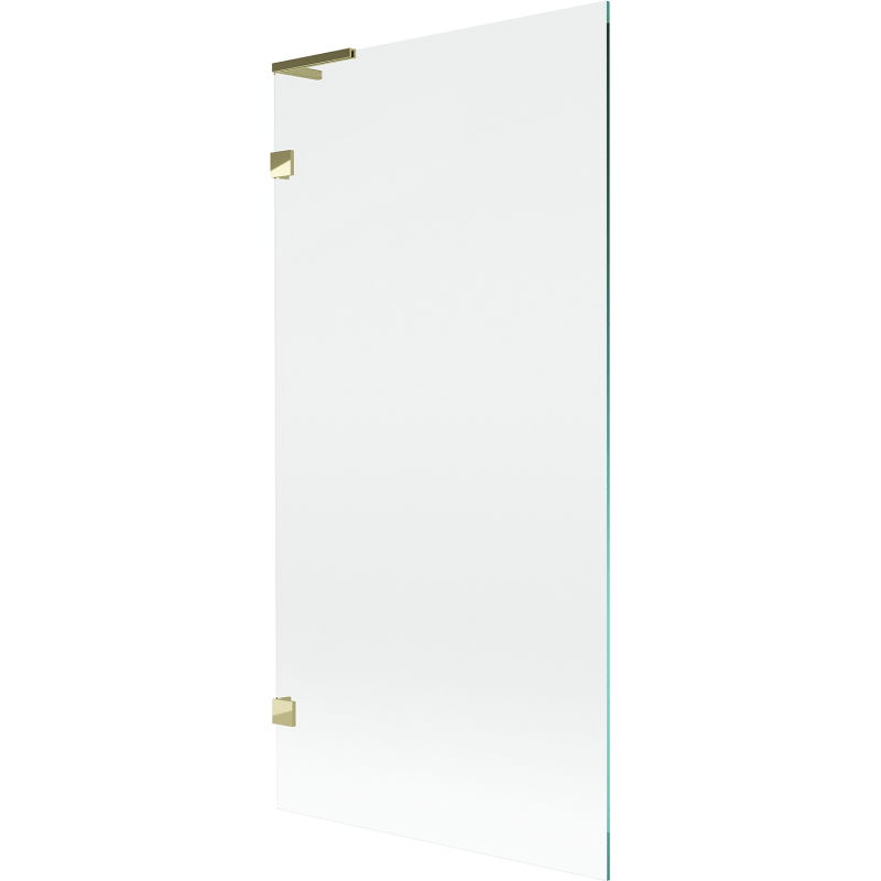 Mexen Lunar L Single-Panel Shower Screen 90 x 150 cm, Transparent, Gold - 897L-090-000-50-00