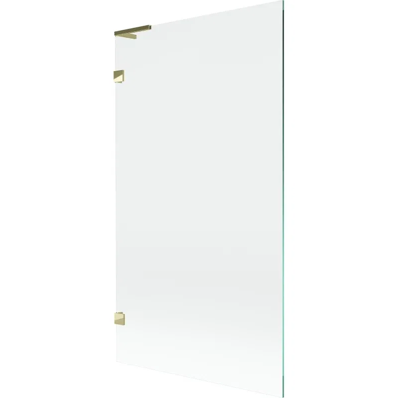 Mexen Lunar L 1-wing Bath Screen 100 x 150 cm, Transparent, Gold - 897L-100-000-50-00