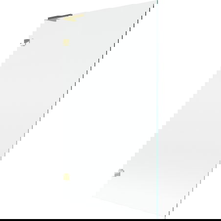 Mexen Lunar L 1-wing Bath Screen 100 x 150 cm, Transparent, Gold - 897L-100-000-50-00