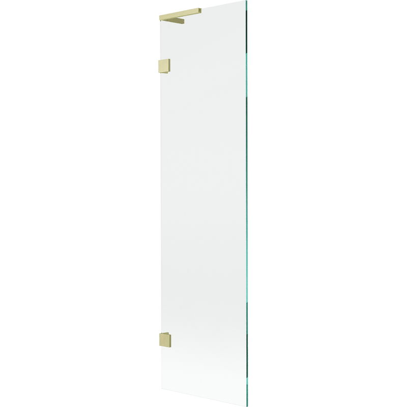 Mexen Lunar L 1-wing Bath Screen 50 x 150 cm, Transparent, Brushed Gold - 897L-050-000-55-00
