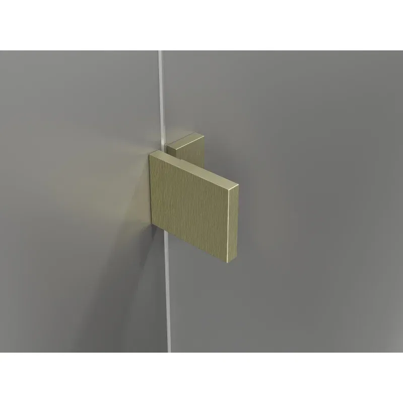 Mexen Lunar L bath screen 1-wing 60 x 150 cm, transparent, brushed gold - 897L-060-000-55-00