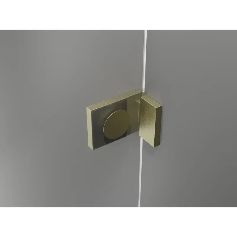 Mexen Lunar L bath screen 1-wing 60 x 150 cm, transparent, brushed gold - 897L-060-000-55-00