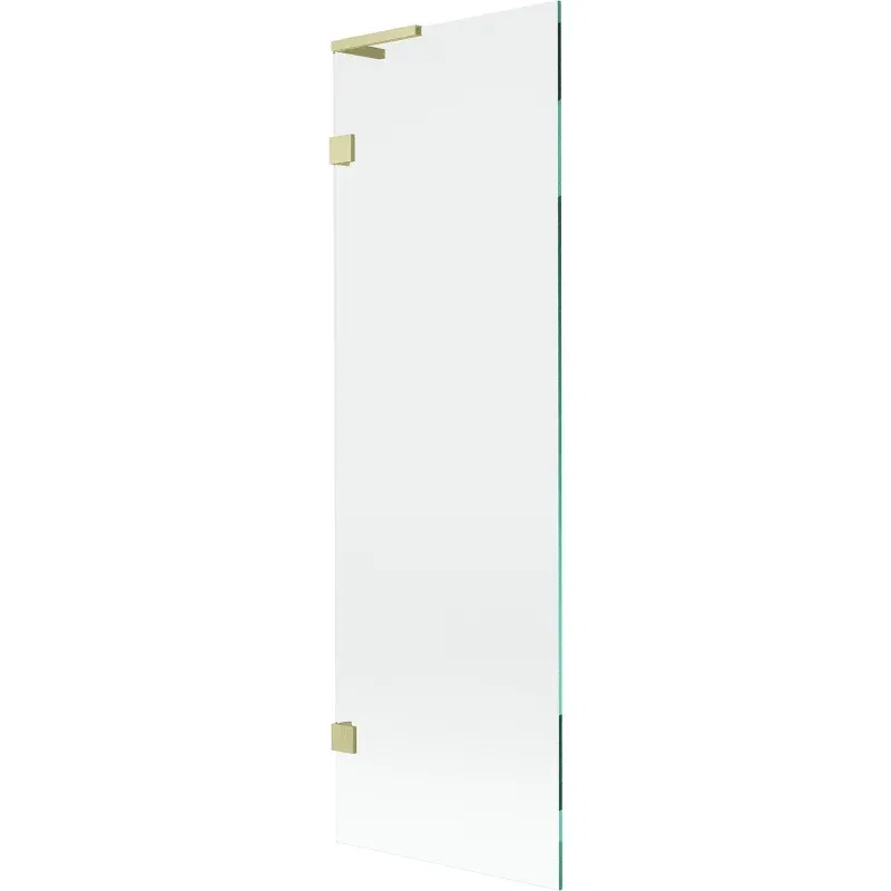 Mexen Lunar L bath screen 1-wing 60 x 150 cm, transparent, brushed gold - 897L-060-000-55-00