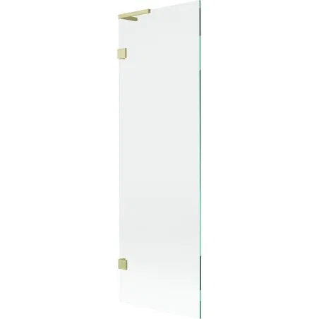 Mexen Lunar L bath screen 1-wing 60 x 150 cm, transparent, brushed gold - 897L-060-000-55-00