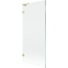 Mexen Lunar L 1-wing bath screen 80 x 150 cm, transparent, brushed gold - 897L-080-000-55-00