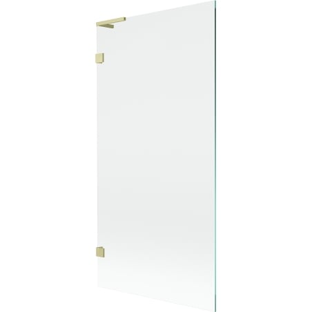 Mexen Lunar L Bathtub Screen 1-Panel 90 x 150 cm, Transparent, Brushed Gold - 897L-090-000-55-00
