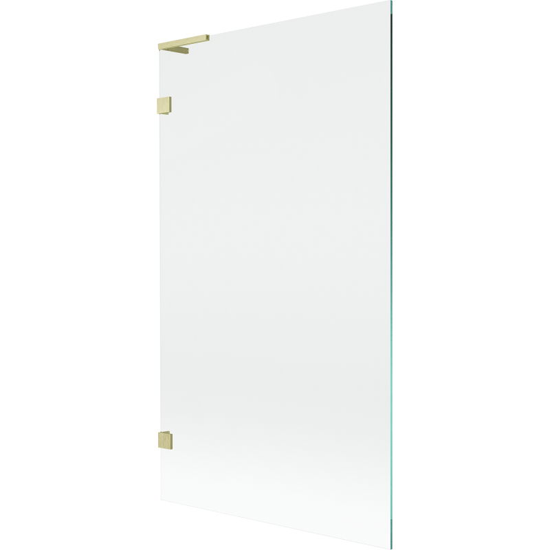 Mexen Lunar L bathtub screen 1-wing 100 x 150 cm, transparent, brushed gold - 897L-100-000-55-00