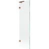 Mexen Lunar L Bath Screen 1-Panel 50 x 150 cm, Transparent, Rose Gold - 897L-050-000-60-00