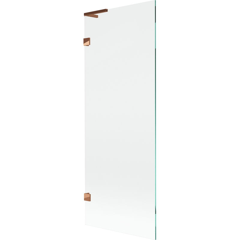 Mexen Lunar L Bathtub Screen 1-winged 70 x 150 cm, Transparent Pink Gold - 897L-070-000-60-00