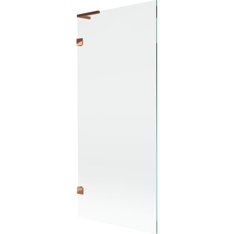 Mexen Lunar L 1-wing Bathtub Screen 80 x 150 cm, Transparent, Rose Gold - 897L-080-000-60-00