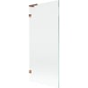 Mexen Lunar L 1-wing Bathtub Screen 80 x 150 cm, Transparent, Rose Gold - 897L-080-000-60-00