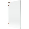 Mexen Lunar L bathtub screen 1-panel 100 x 150 cm, transparent, rose gold - 897L-100-000-60-00
