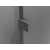 Mexen Lunar right swing shower door 155 cm, transparent, gun metal - 834S-155-050-95-00-P