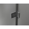 Mexen Lunar right swing shower door 155 cm, transparent, gun metal - 834S-155-050-95-00-P
