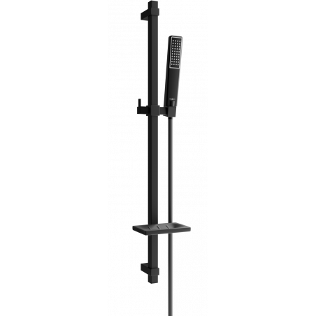 Mexen DQ72 black sliding shower set - 785724581-70