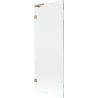Mexen Lunar L bath screen 1-winged 70 x 150 cm, transparent, brushed copper - 897L-070-000-65-00