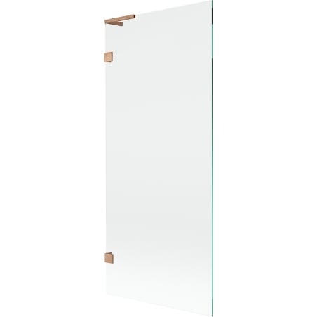 Mexen Lunar L single-panel bath screen 80 x 150 cm, transparent, brushed copper - 897L-080-000-65-00