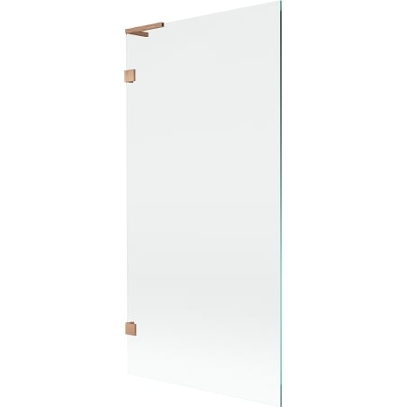 Mexen Lunar L bath screen 1-wing 90 x 150 cm, transparent, brushed copper - 897L-090-000-65-00