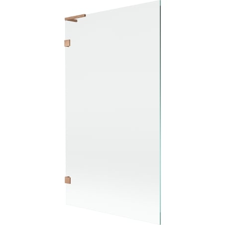 Mexen Lunar L 1-wing Bath Screen 100 x 150 cm, Transparent, Brushed Copper - 897L-100-000-65-00
