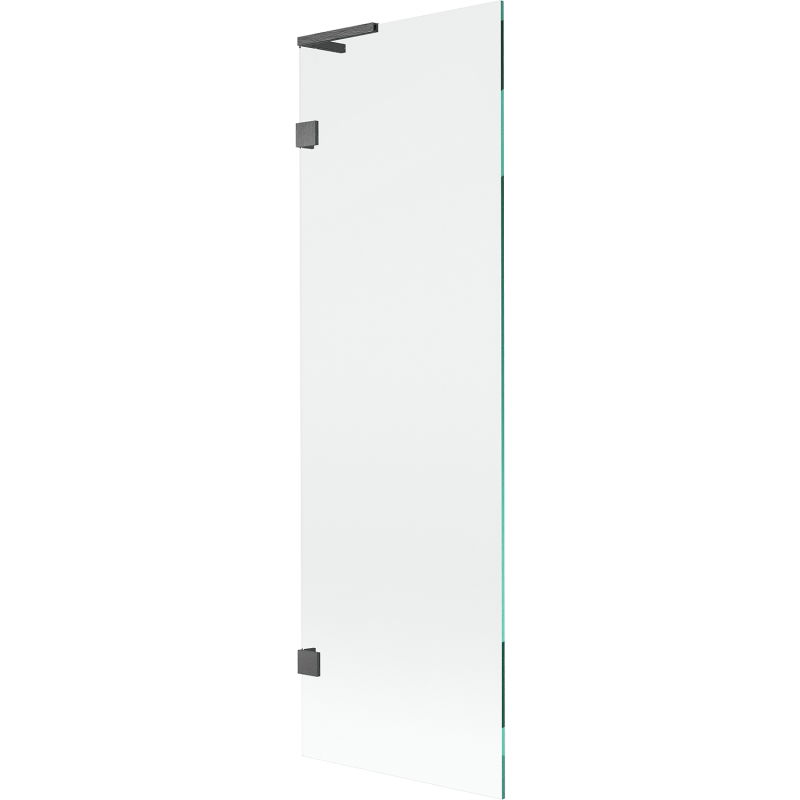 Mexen Lunar L one-panel bath screen 60 x 150 cm, transparent, brushed gun grey - 897L-060-000-66-00