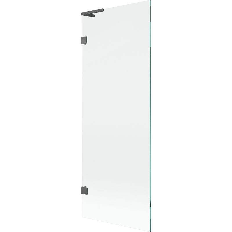 Mexen Lunar L bath screen 1-wing 70 x 150 cm, transparent, brushed gun gray - 897L-070-000-66-00