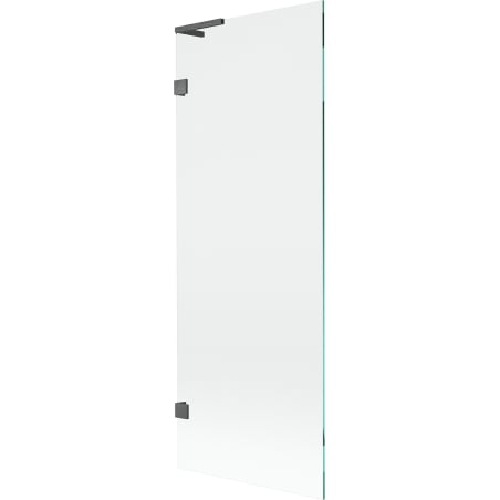 Mexen Lunar L Bathtub Screen 1-Panel 70 x 150 cm, Transparent, Brushed Gun Gray - 897L-070-000-66-00