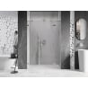 Mexen Lunar shower door swing right 145 cm, transparent, brushed nickel - 834S-145-050-97-00-P