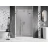 Mexen Lunar shower door swing right 145 cm, transparent, brushed nickel - 834S-145-050-97-00-P