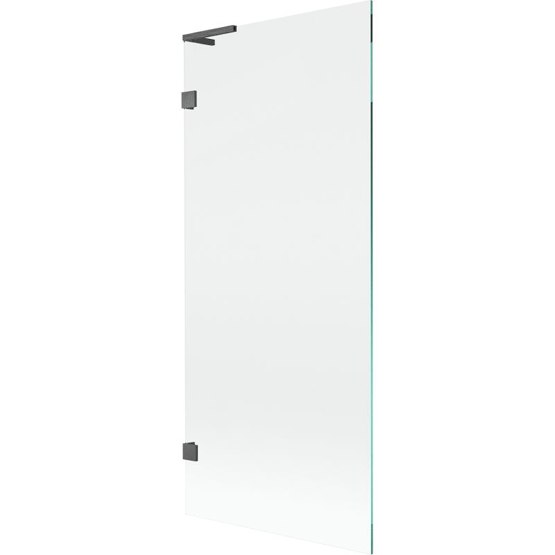 Mexen Lunar L bath screen 1-wing 80 x 150 cm, transparent, brushed gun gray - 897L-080-000-66-00