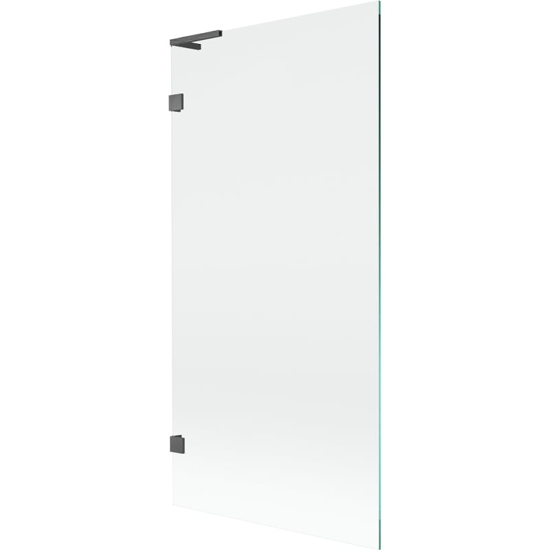 Mexen Lunar L bath screen 1-wing 90 x 150 cm, transparent, gun gray brushed - 897L-090-000-66-00