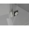 Mexen Lunar shower doors hinged right 155 cm, transparent, brushed nickel - 834S-155-050-97-00-P