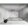 Mexen Lunar shower door swing right 160 cm, transparent, brushed nickel - 834S-160-050-97-00-P