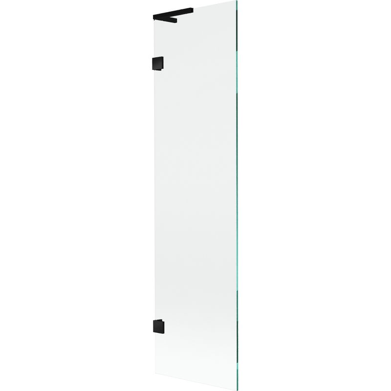 Mexen Lunar L Bath Screen 1-Panel 50 x 150 cm, Transparent, Black - 897L-050-000-70-00