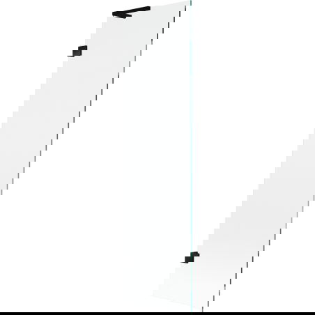 Mexen Lunar L Bath Screen 1-Panel 50 x 150 cm, Transparent, Black - 897L-050-000-70-00