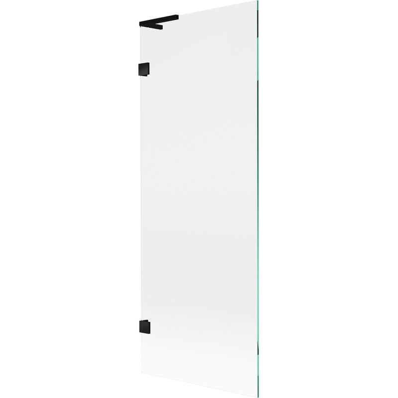 Mexen Lunar L bathtub screen 1-wing 70 x 150 cm, transparent, black - 897L-070-000-70-00