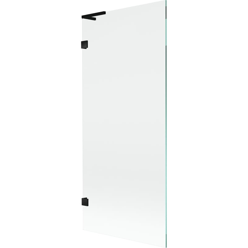 Mexen Lunar L 1-panel bath screen 80 x 150 cm, transparent, black - 897L-080-000-70-00