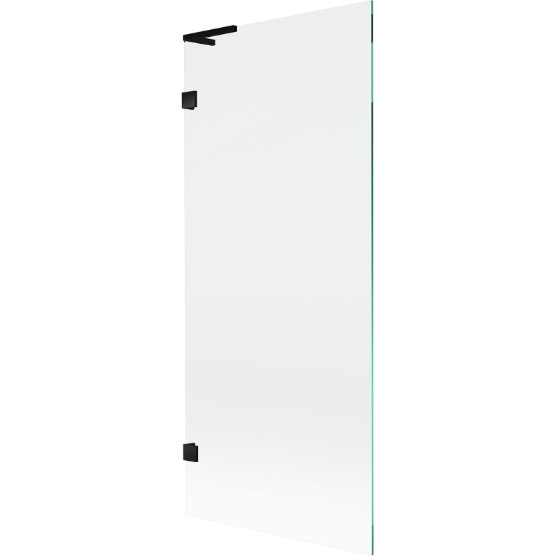 Mexen Lunar L Bath Screen 1-winged 80 x 150 cm, transparent, black - 897L-080-000-70-00