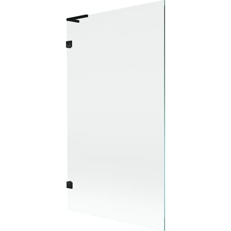 Mexen Lunar L Single-Panel Bath Screen 100 x 150 cm, Transparent, Black - 897L-100-000-70-00