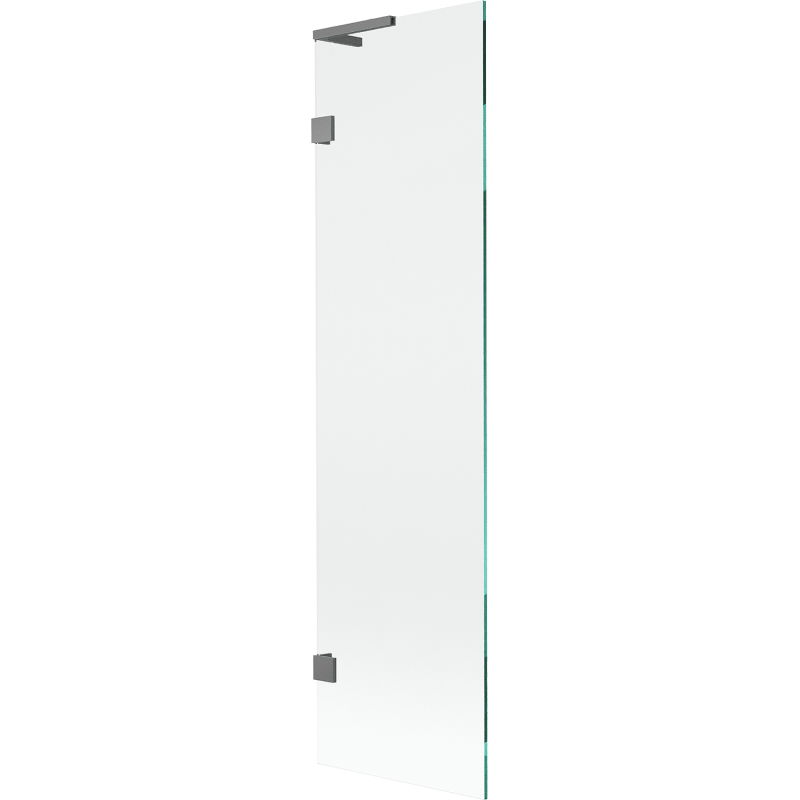 Mexen Lunar L bath screen 1-winged 50 x 150 cm, transparent, gun metal - 897L-050-000-95-00