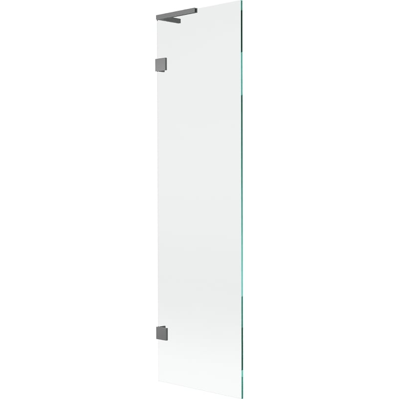 Mexen Lunar L Single-leaf Bath Screen 50 x 150 cm, Transparent, Gun Metal - 897L-050-000-95-00