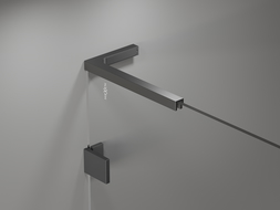 Mexen Lunar L 1-wing Bath Screen 60 x 150 cm, transparent, gun metal - 897L-060-000-95-00